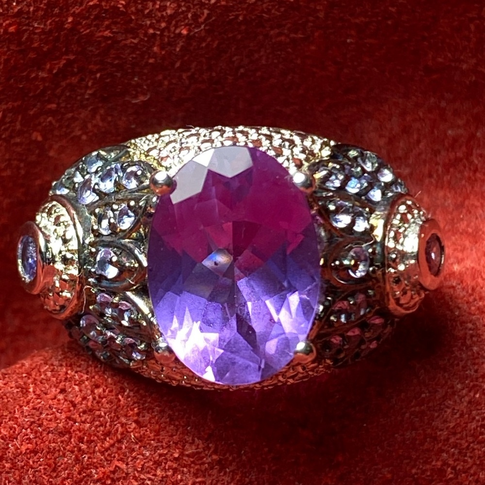 Sterling Silver 925 Large Ring 9.5